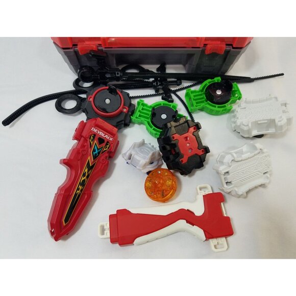 Beyblade Parts Lot 60 pieces Layers Turbo Discs Valtryek Sphinx BeyWarriors Case - Picture 4 of 16